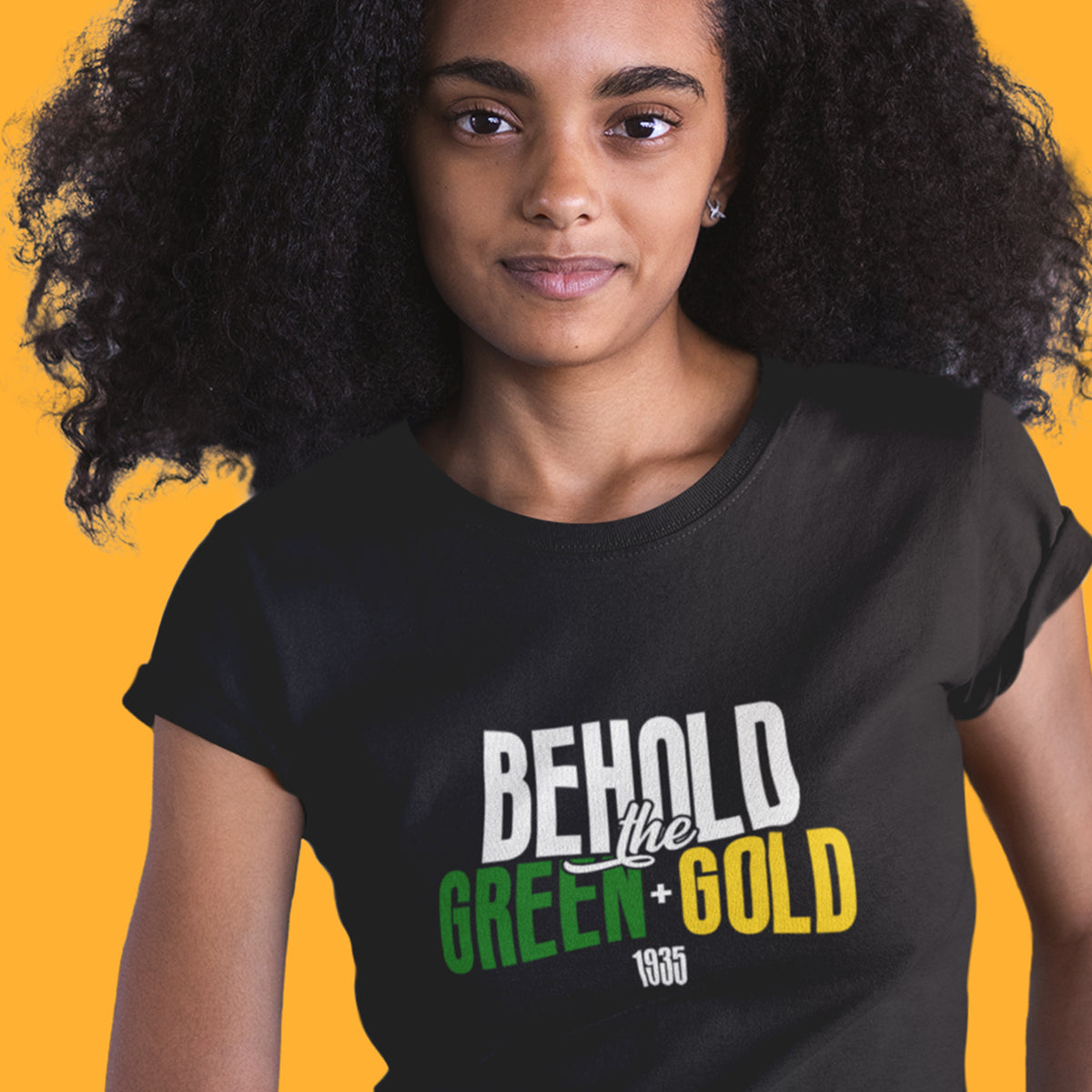 Green and gold t hot sale shirt