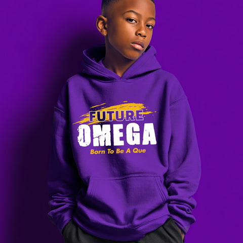 Future Omega NextGen (Purple Youth Sweatshirt/Hoodie) - Omega Psi Phi