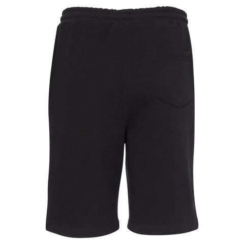 Hampton University (Black Midweight Fleece Shorts)