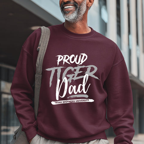 Proud Texas Southern Tiger Dad (Unisex Sweatshirt)