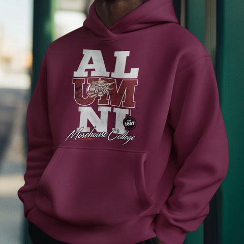 Morehouse College Alumni Signature Series - Vintage/Grunge Style (Unisex Hoodie)