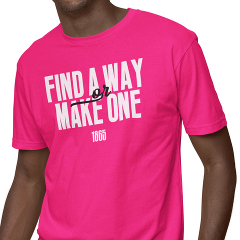 Find A Way Or Make One - PINK Edition - Clark Atlanta (Men's Short Sleeve)