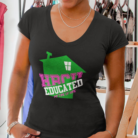 HBCU Educated (Women's V-Neck)