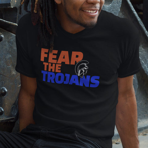 Fear The Trojans - Virginia State University (Men's V-Neck)