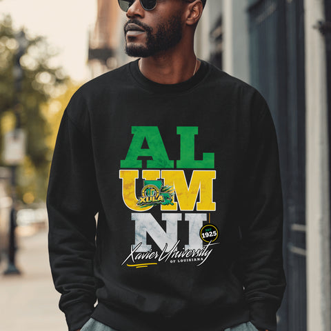 Xavier University Alumni Signature Series - Vintage/Grunge Style (Unisex Sweatshirt)