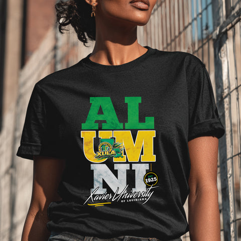 Xavier University Alumni Signature Series - Vintage/Grunge Style (Women's Short Sleeve)