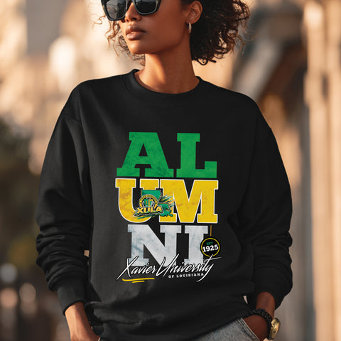 Xavier University Alumni Signature Series - Vintage/Grunge Style (Unisex Sweatshirt)