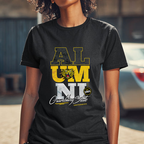 Grambling State University Alumni Signature Series - Vintage/Grunge Style (Women's Short Sleeve)