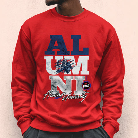 Howard University Alumni Signature Series - Vintage/Grunge Style (Unisex Sweatshirt)