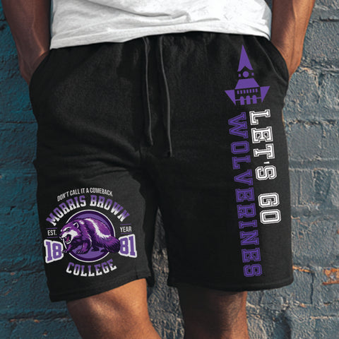 Morris Brown Wolverines (Black Shorts)