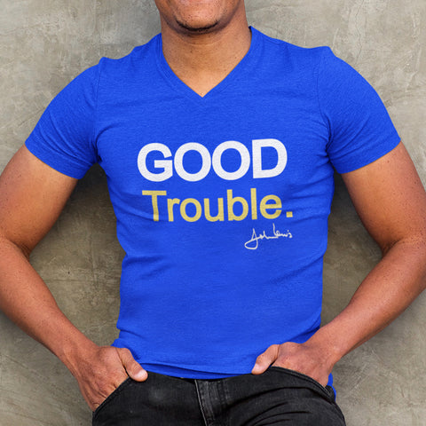 Good Trouble - Gold Edition (Men's V-Neck)