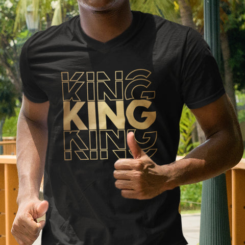 King (Men's V-Neck)