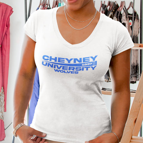 Cheyney University - Flag Edition (Women's V-Neck)