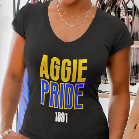 Aggie Pride - North Carolina A&T (Women's V-Neck)