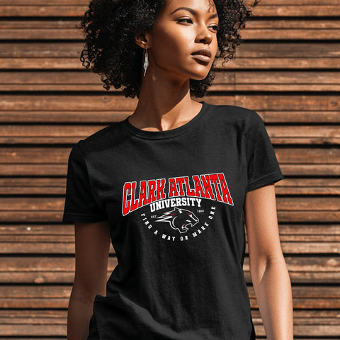 Find A Way - Clark Atlanta Panthers (Women's Short Sleeve)