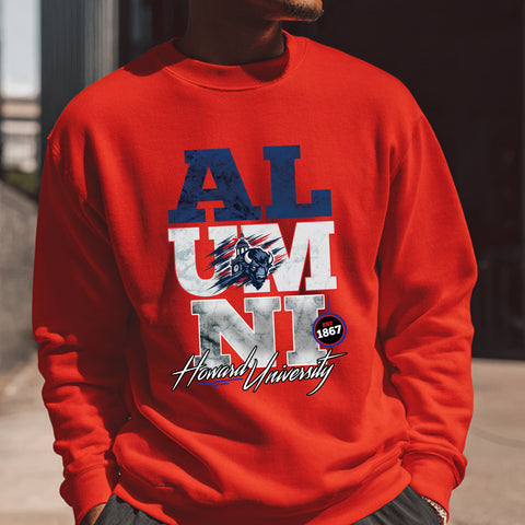 Howard University Alumni Signature Series - Vintage/Grunge Style (Unisex Sweatshirt)