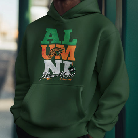 FAMU Alumni Signature Series - Vintage/Grunge Style (Unisex Hoodie) Florida A&M University