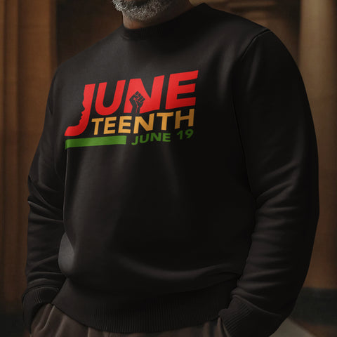 Juneteenth - NextGen - Pan African Letters (Men's Sweatshirt)