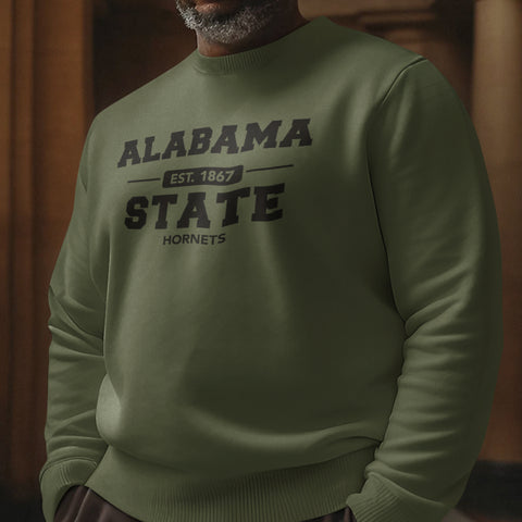 Alabama State Hornets Fatigue Green (Sweatshirt)
