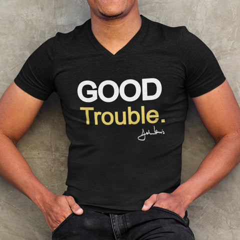 Good Trouble - Gold Edition (Men's V-Neck)