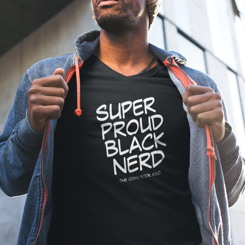 Super Proud Black Nerd (Men's V-Neck)