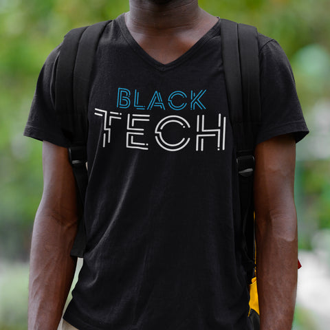 Black Tech (Men's V-Neck)