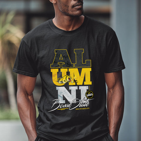 Bowie State University Alumni Signature Series - Vintage/Grunge Style (Men's Short Sleeve)
