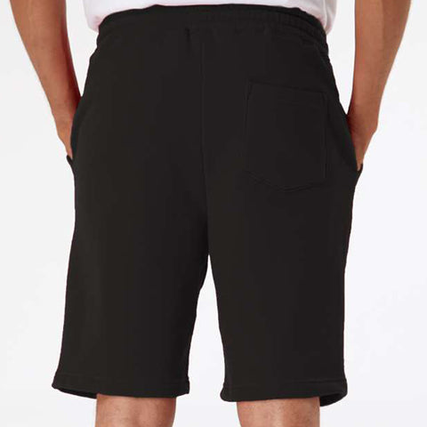 Hampton University (Black Midweight Fleece Shorts)