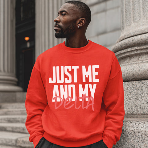 Just Me And My Delta (Men's Sweatshirt)