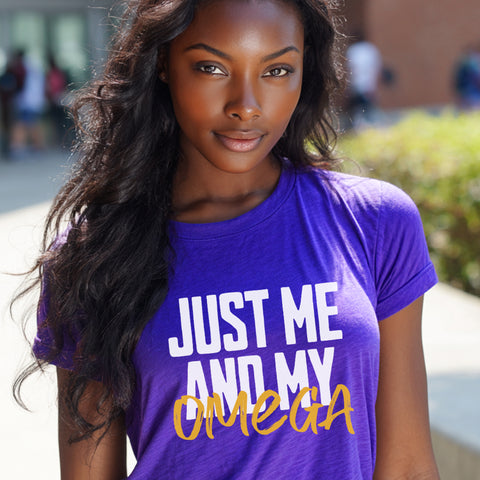 Just Me And My Omega (Women's Short Sleeve)