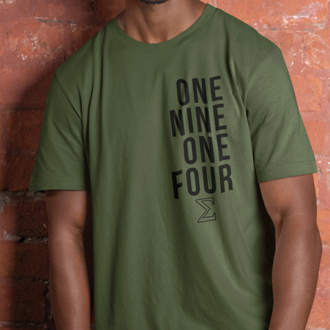 One Nine One Four - Phi Beta Sigma 1914 (Men's Short Sleeve)