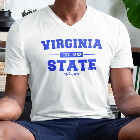 Virginia State University Trojans  (Men's V-Neck)