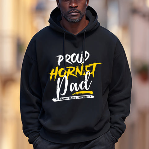 Proud Alabama State Hornet Dad (Unisex Hoodie)