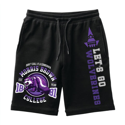 Morris Brown Wolverines (Black Shorts)