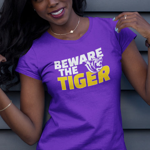 Beware The Tiger - Benedict College (Women's Short Sleeve)