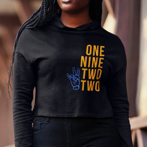 One Nine Two Two - Sigma Gamma Rho 1922 (Women's Cropped Hoodie)