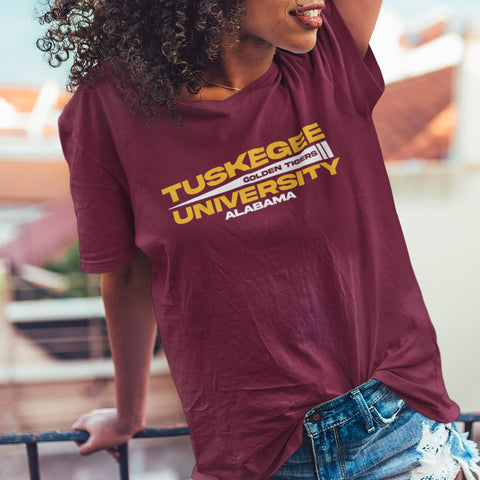 Tuskegee University - Flag Edition (Women's V-Neck)
