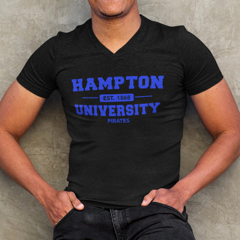 Hampton University Pirates (Men's V-Neck)