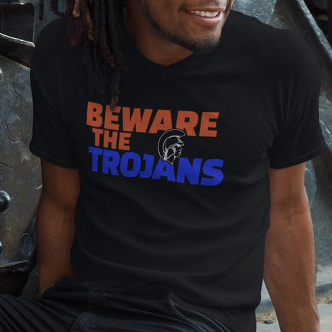 Beware The Trojans - Virginia State University (Men's V-Neck)