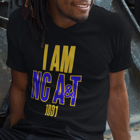 I AM NC A&T - North Carolina A&T State University (Men's V-Neck)