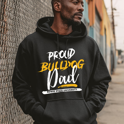 Proud Bulldog Dad (Unisex Hoodie) Bowie State University
