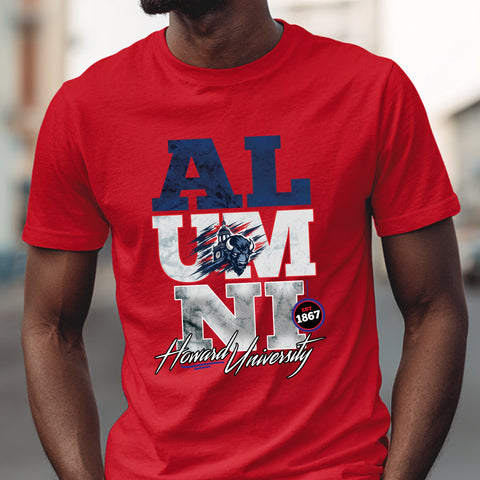 Howard University Alumni Signature Series - Vintage/Grunge Style (Men's Short Sleeve)