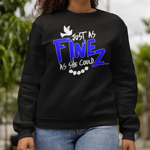 Fine As She Can Z (Women's Sweatshirt) Zeta Phi Beta