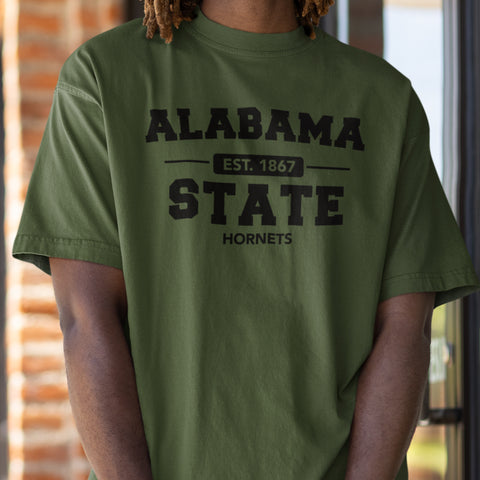 Alabama State Hornets Fatigue Green (Men's Short Sleeve)