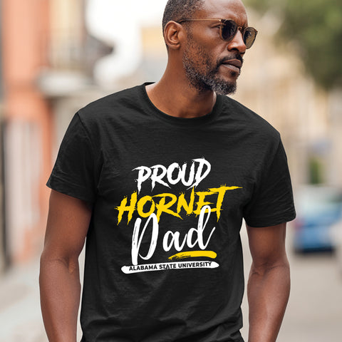 Proud Alabama State Hornet Dad (Men's Short Sleeve)