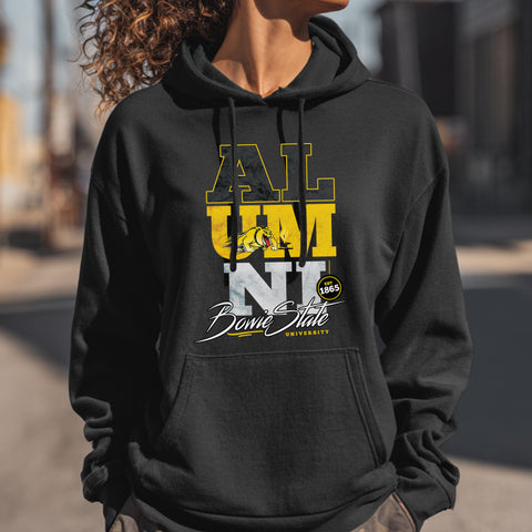 Bowie State University Alumni Signature Series - Vintage/Grunge Style (Unisex Hoodie)
