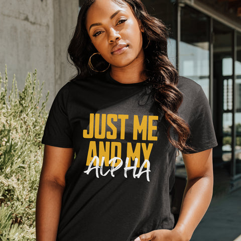 Just Me And My Alpha (Women's Short Sleeve)