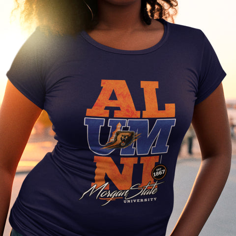 Morgan State Signature Series - Vintage/Grunge Style (Women's Short Sleeve)