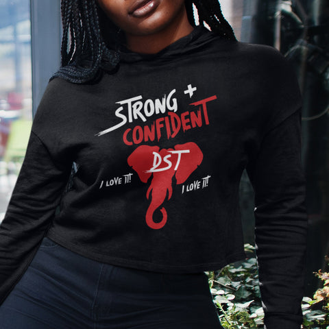 Strong + Confident - Delta Sigma Theta 1913 (Women's Cropped Hoodie)