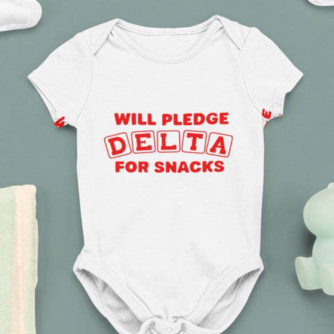 Delta Sigma Theta 2-Pack v.3 (Onesie) -  Deltas Infant Bodysuit